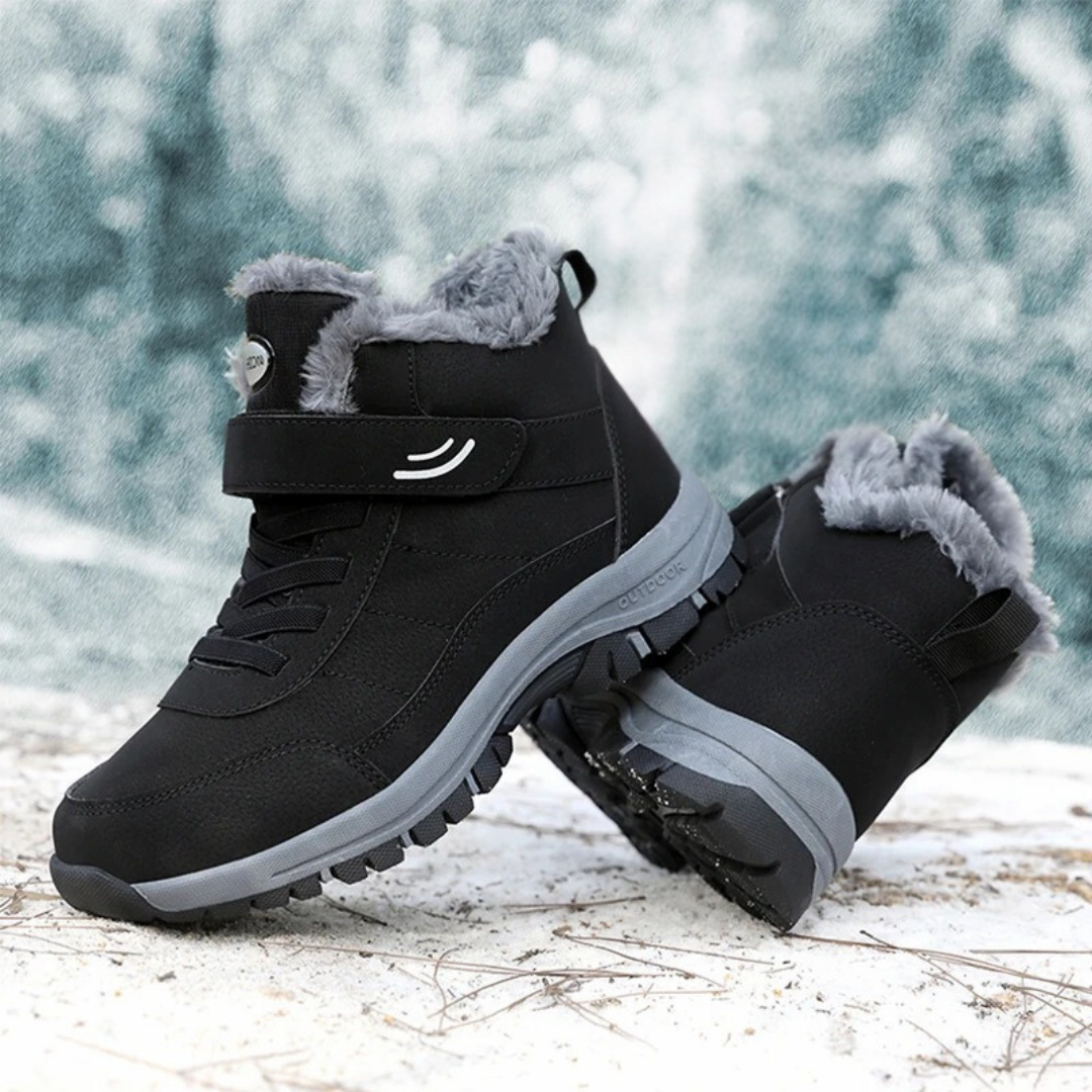 Botas de nieve ligeras de mujer con pelo