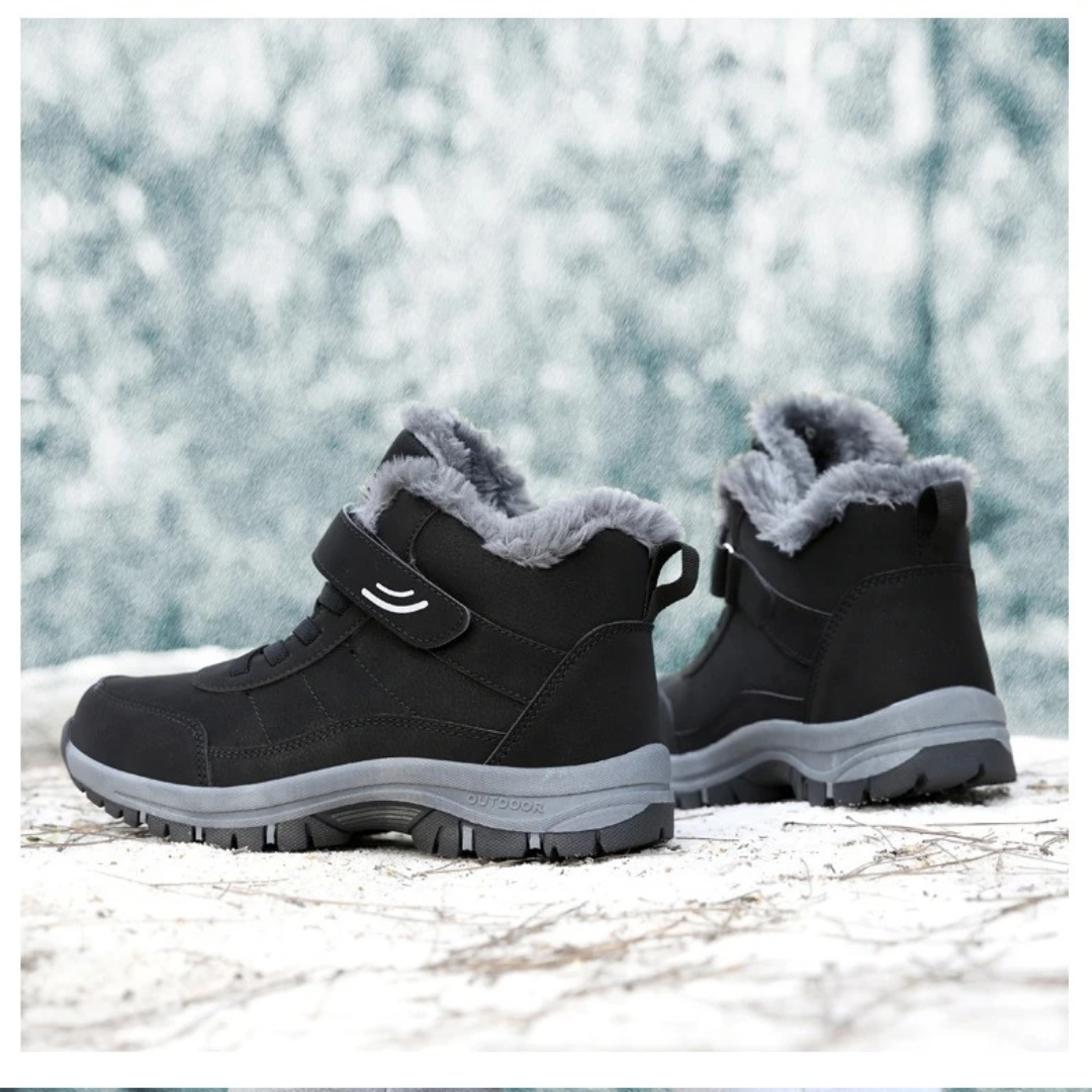 Botas de nieve ligeras de mujer con pelo