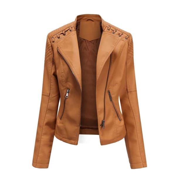 Veste en cuir d'agneau