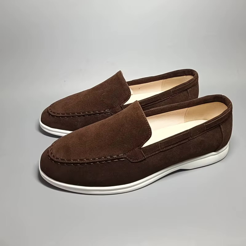 Lucenzo | Slip-on ante - Casual y cómodo - Calzado hombre
