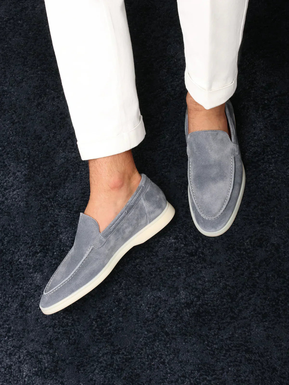 Lucenzo | Slip-on ante - Casual y cómodo - Calzado hombre