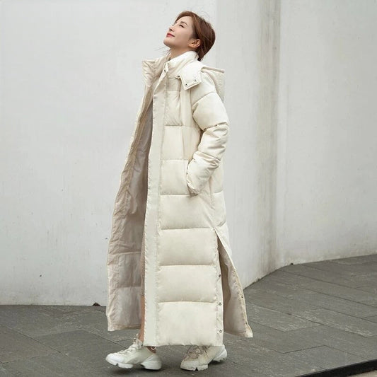 Abrigo de invierno elegante y cortaviento para mujer