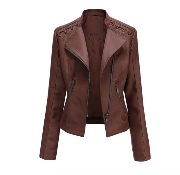 Veste en cuir d'agneau
