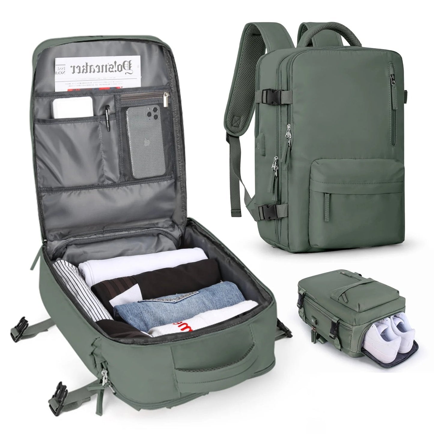 Mochila - Gran bolsa de viaje impermeable para senderismo y viajes