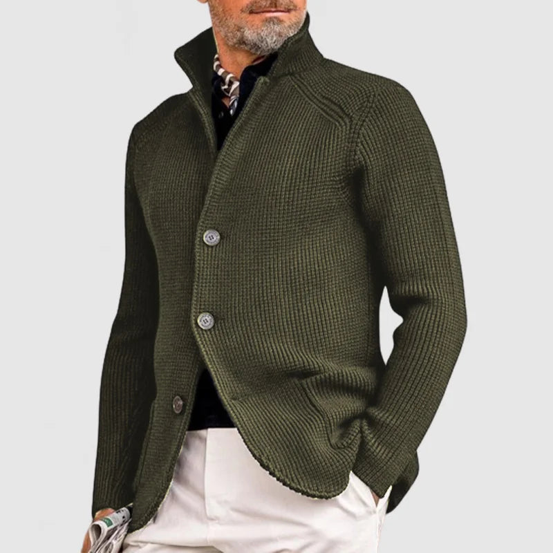 Ramon - Elegante chaqueta de punto con capilla para hombre