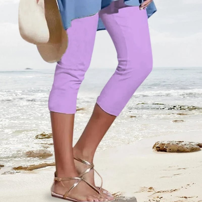 Ingrid - Pantalón elástico de cintura alta