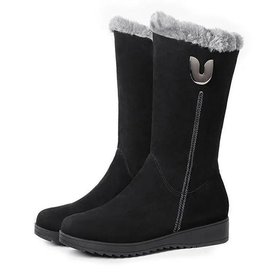 Botas altas de piel para mujer