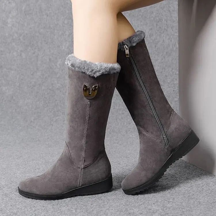 Botas altas de piel para mujer