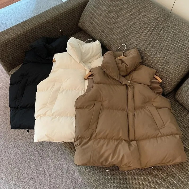 Chaqueta de plumón cálida para mujer