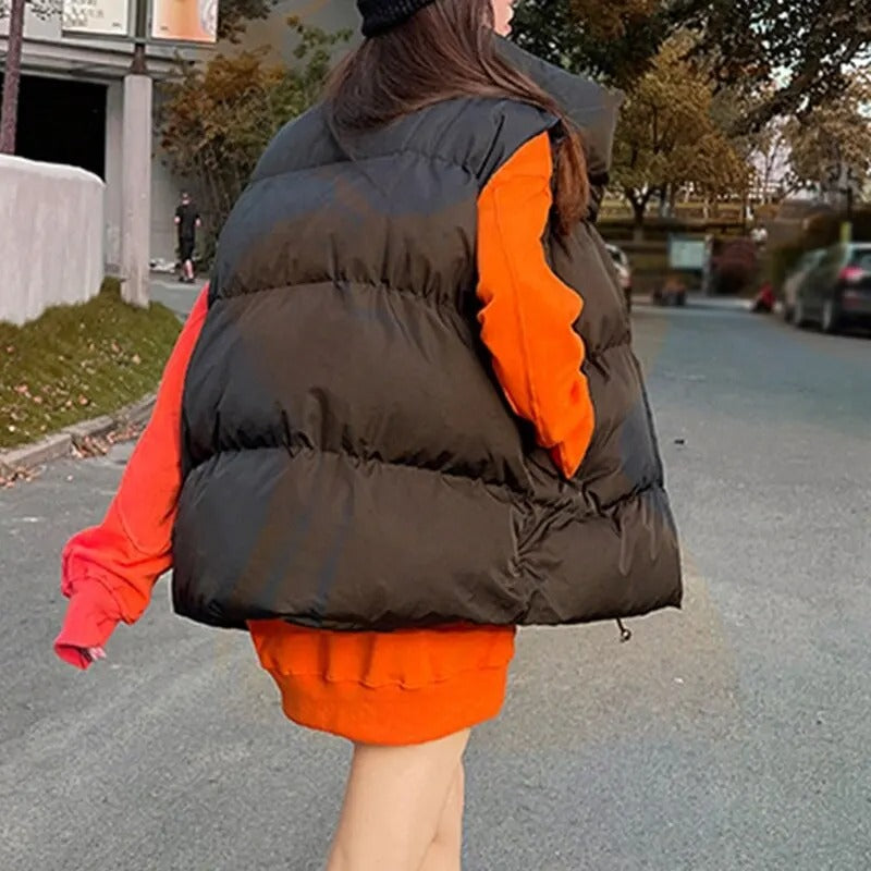 Chaqueta de plumón cálida para mujer