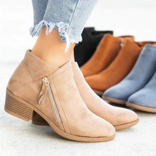 Botas ortopédicas de piel para mujer
