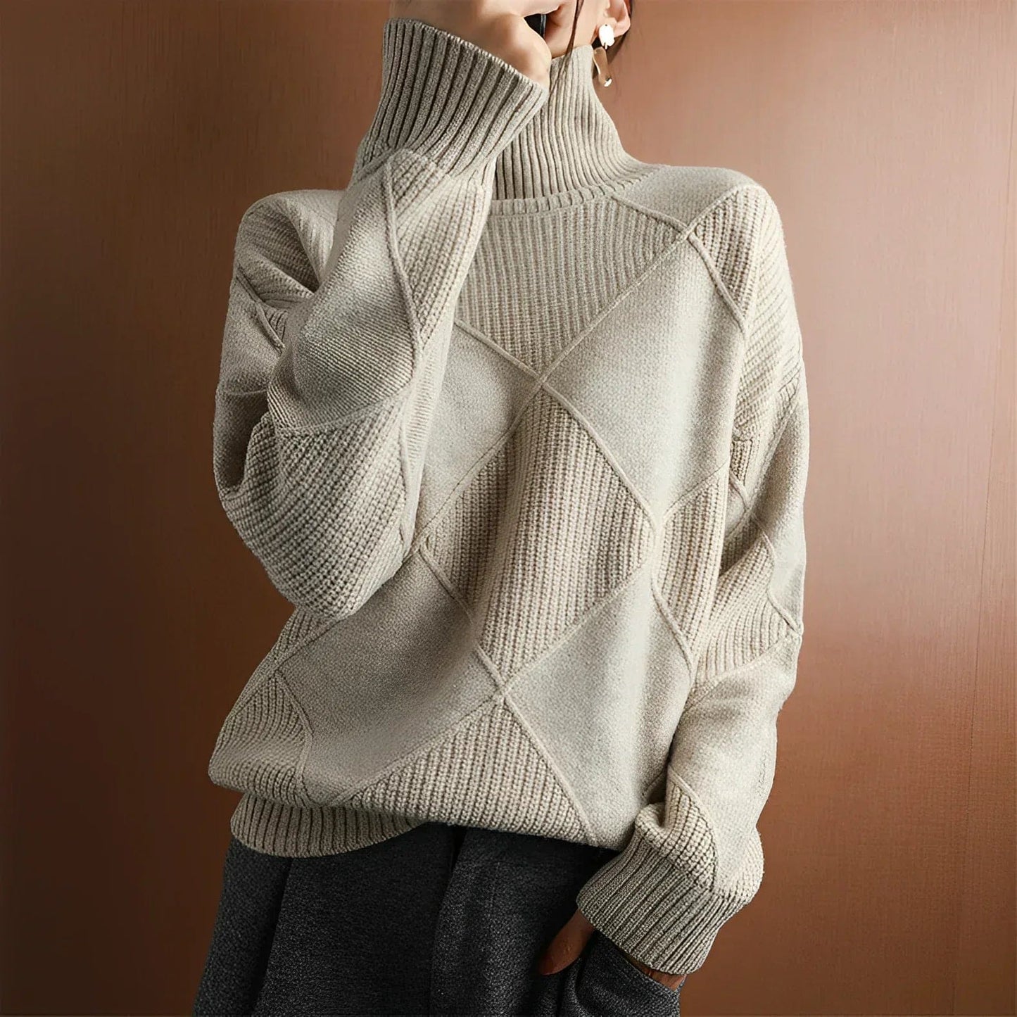 Jersey de cuello alto Marie Cashmere