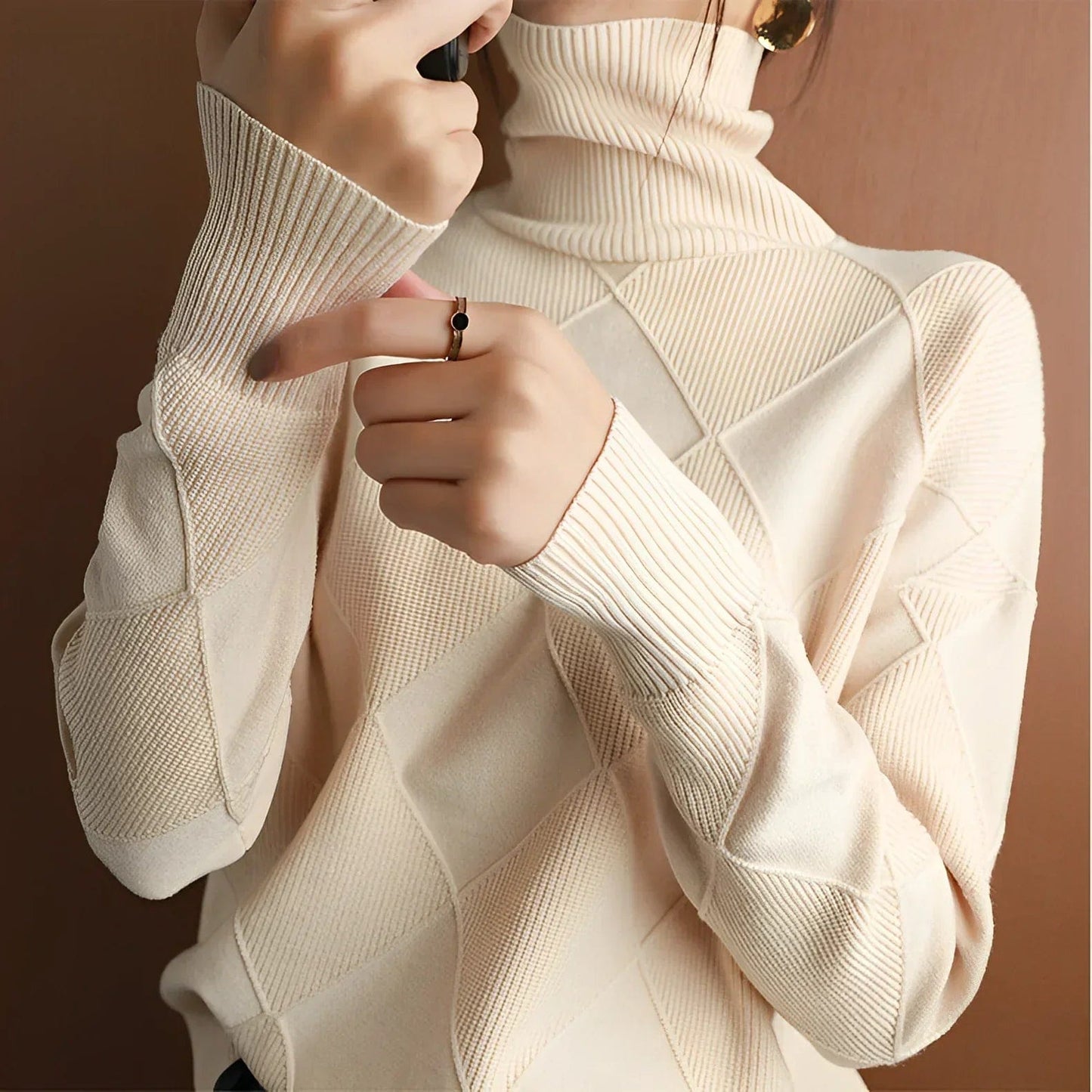 Jersey de cuello alto Marie Cashmere