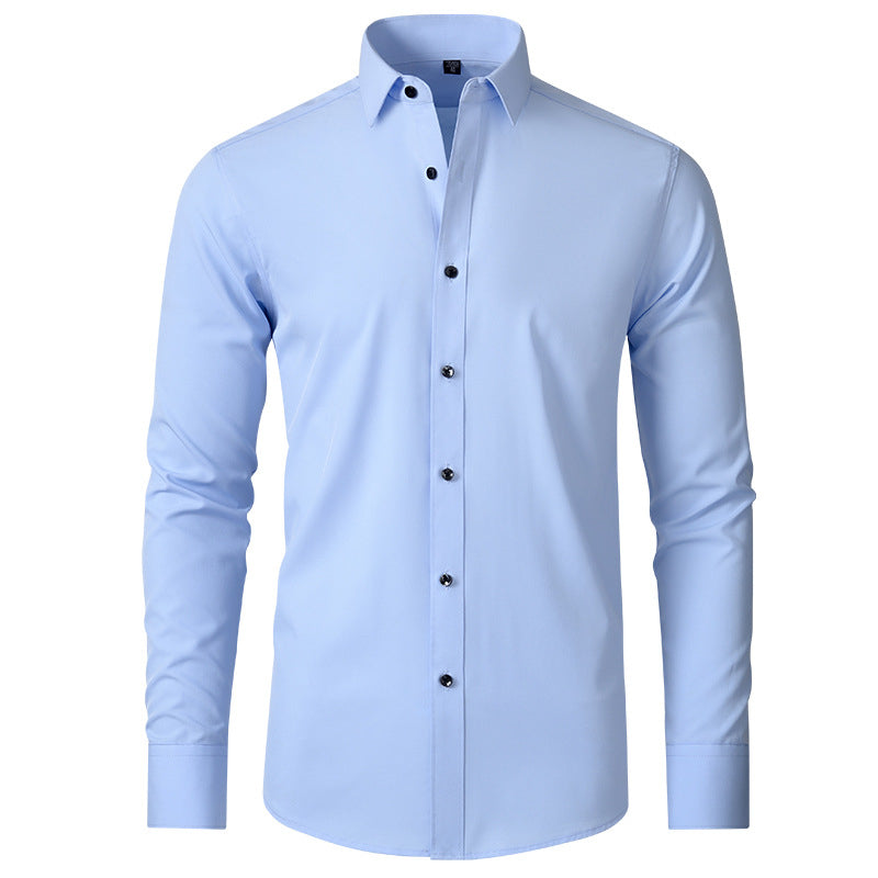 Espe - Camisa elástica sin pliegues para hombre