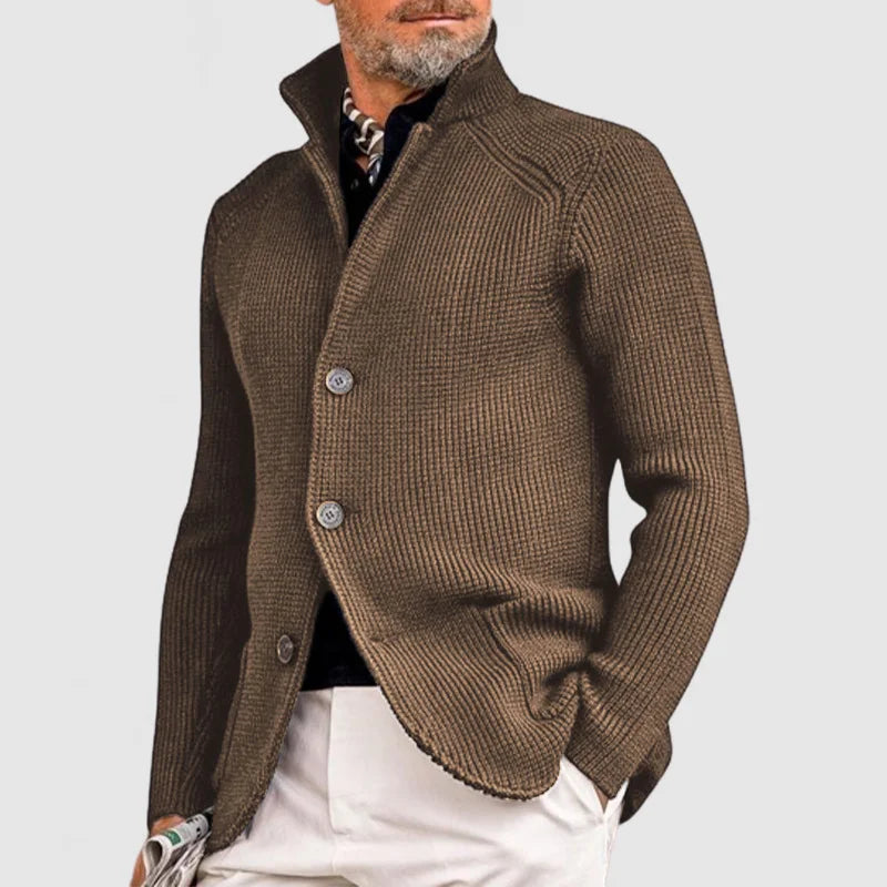 Ramon - Elegante chaqueta de punto con capilla para hombre