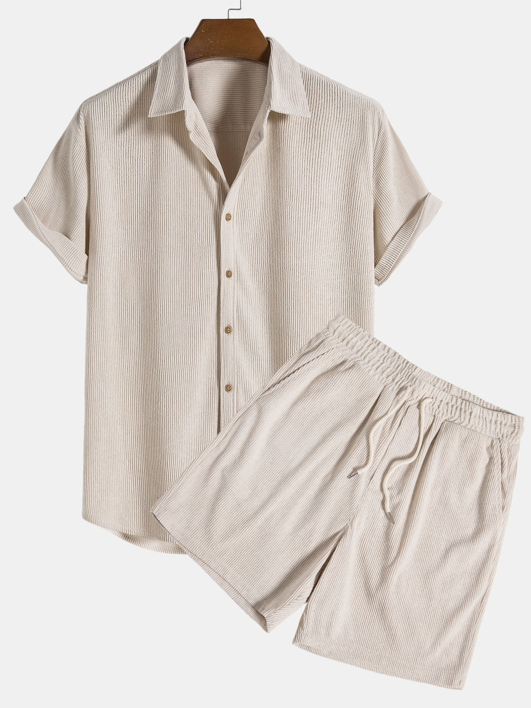 Conjunto de pantalón corto y camisa de verano para hombre - Fridolin