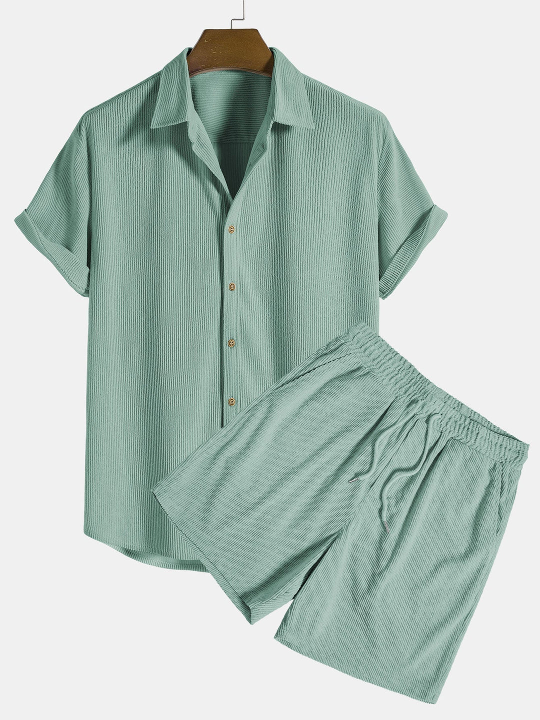 Conjunto de pantalón corto y camisa de verano para hombre - Fridolin