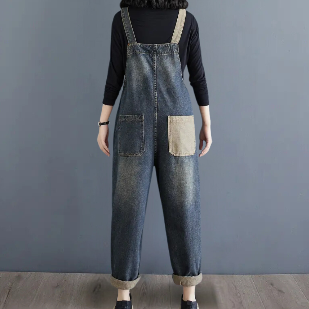 AGATA - Elegante mono vaquero de verano para mujer