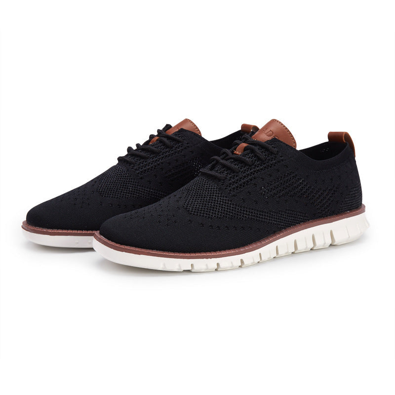 Jonas | zapatos de cordones para hombre con parte superior transpirable: ligeros, flexibles y elegantes