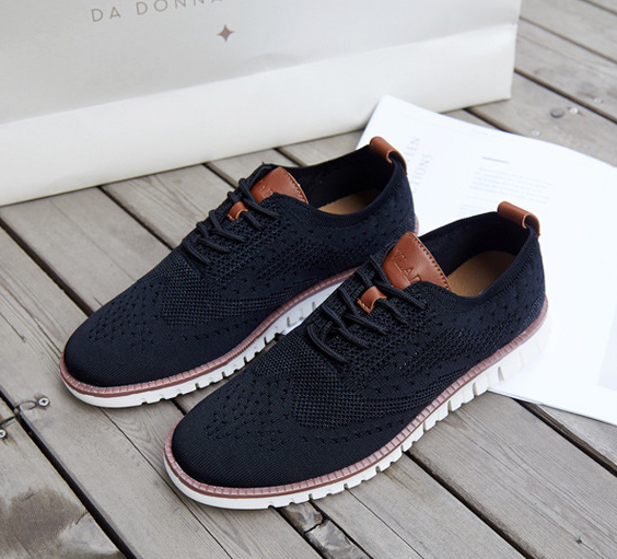 Jonas | zapatos de cordones para hombre con parte superior transpirable: ligeros, flexibles y elegantes