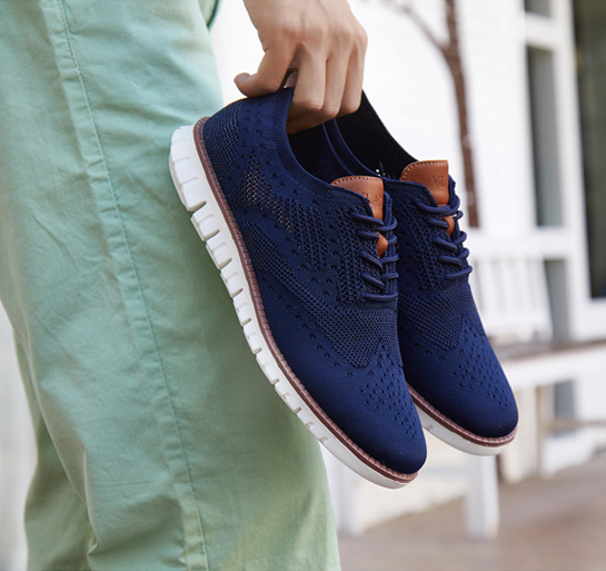 Jonas | zapatos de cordones para hombre con parte superior transpirable: ligeros, flexibles y elegantes