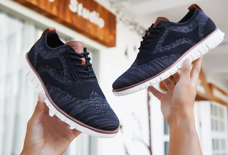 Jonas | zapatos de cordones para hombre con parte superior transpirable: ligeros, flexibles y elegantes