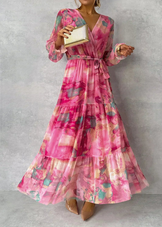 Vestido de verano de manga larga para mujer - Moda moderna y desenfadada