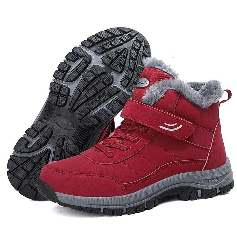 Botas de nieve ligeras de mujer con pelo