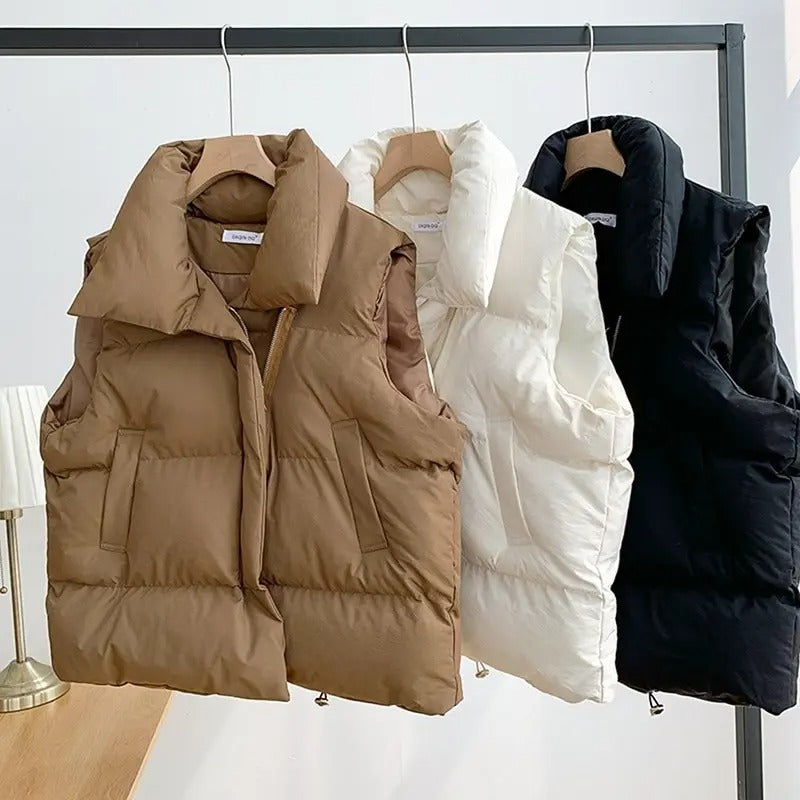 Chaqueta de plumón cálida para mujer