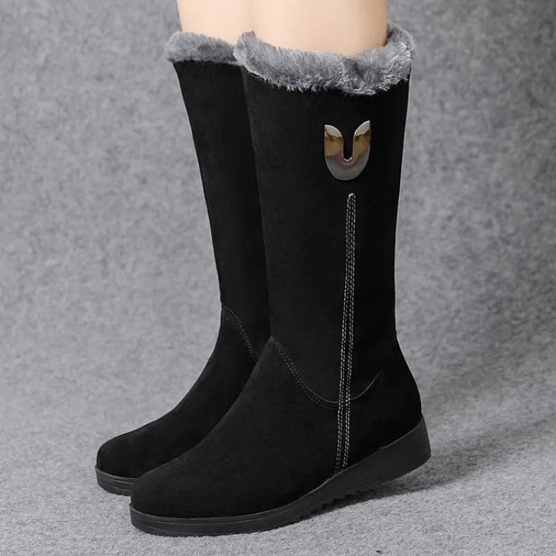 Botas altas de piel para mujer