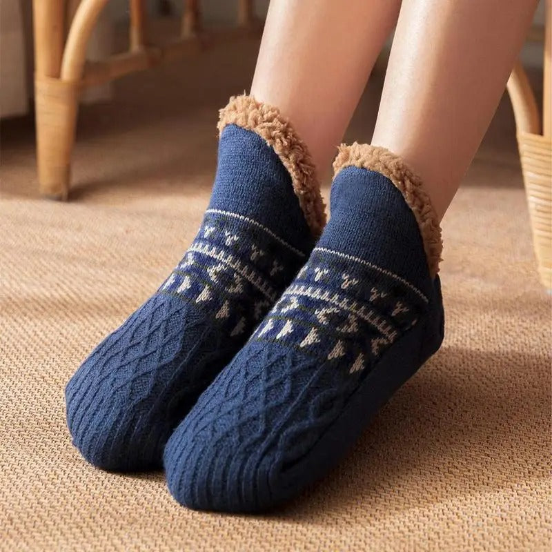 Calcetines de invierno antideslizantes para interior