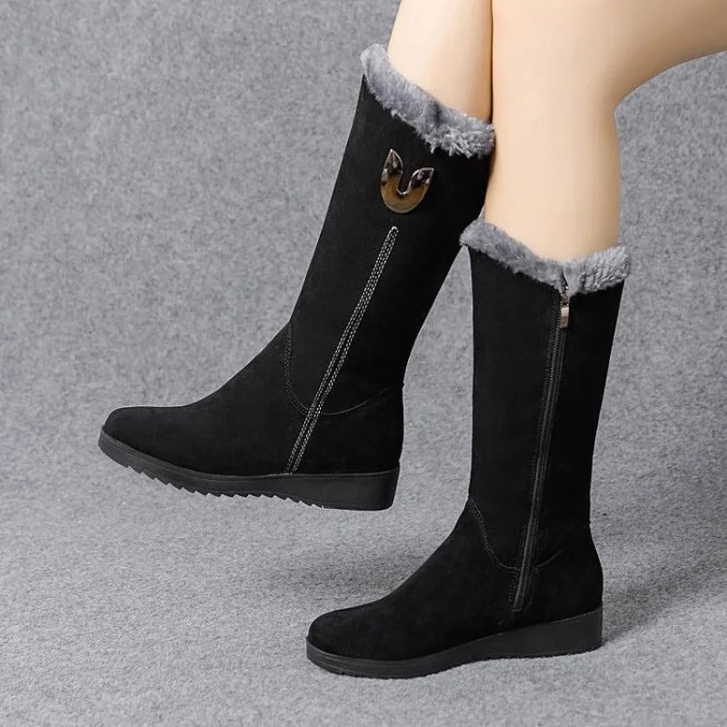 Botas altas de piel para mujer