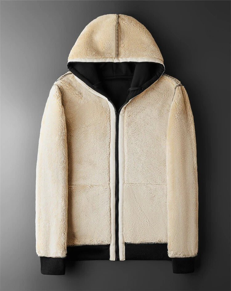 Chaqueta polar gruesa y cálida para hombre