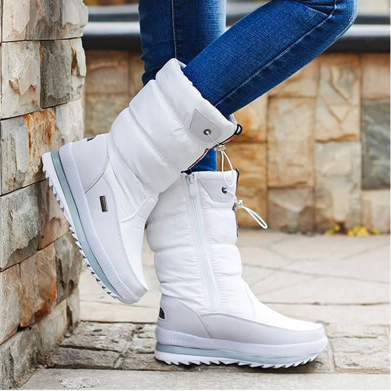 Botas de invierno gruesas y mullidas para mujer