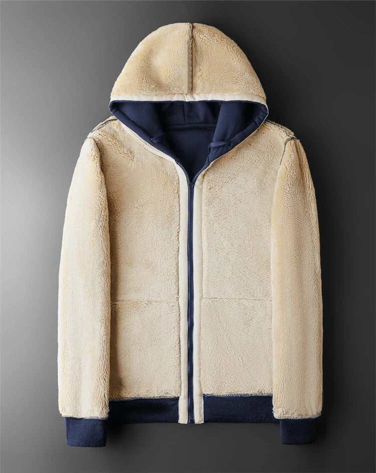 Chaqueta polar gruesa y cálida para hombre
