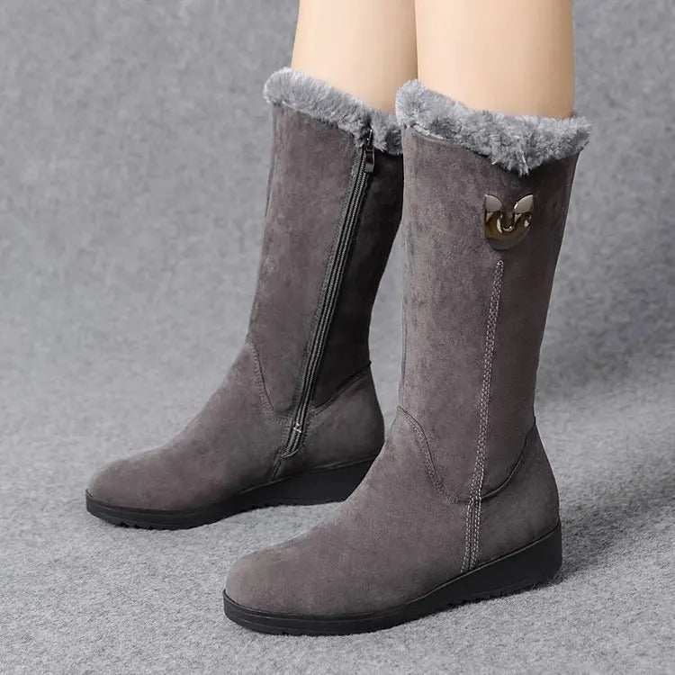 Botas altas de piel para mujer