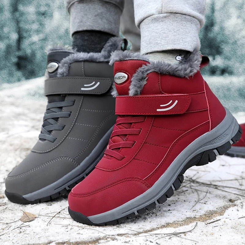 Botas de nieve ligeras de mujer con pelo