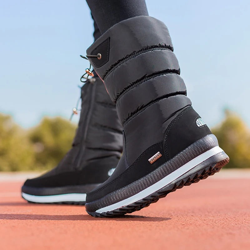 Botas de invierno gruesas y mullidas para mujer