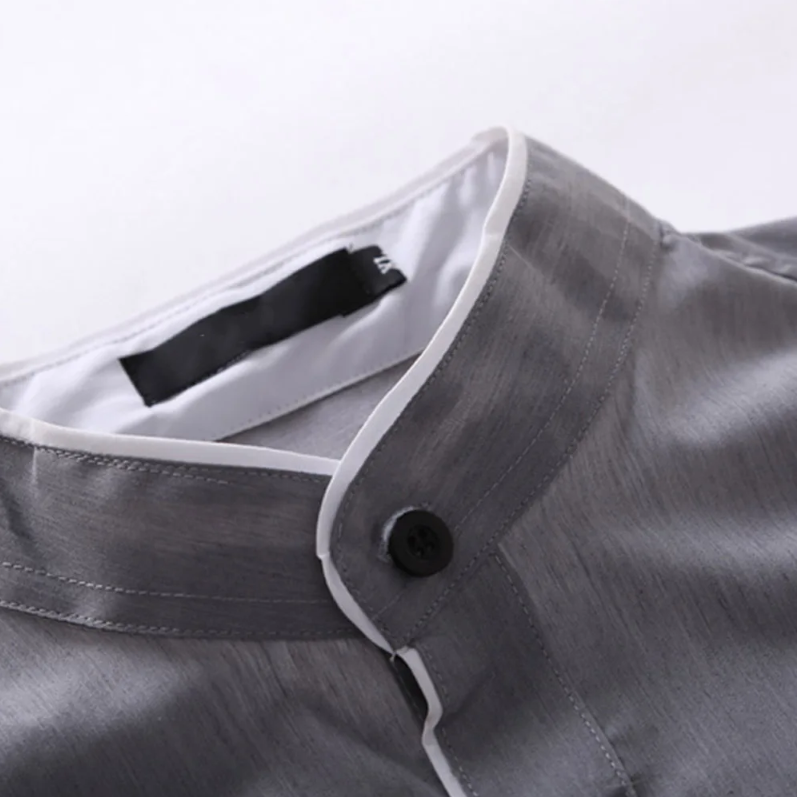 Camisa slim fit de manga larga para hombre