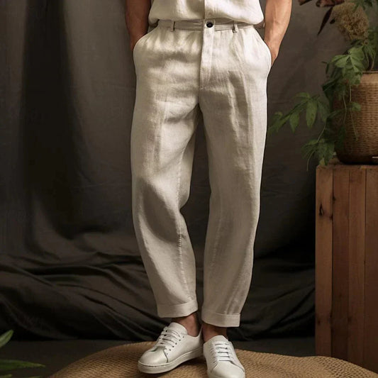 Paul&Marc｜Pantalones de lino de verano para hombre