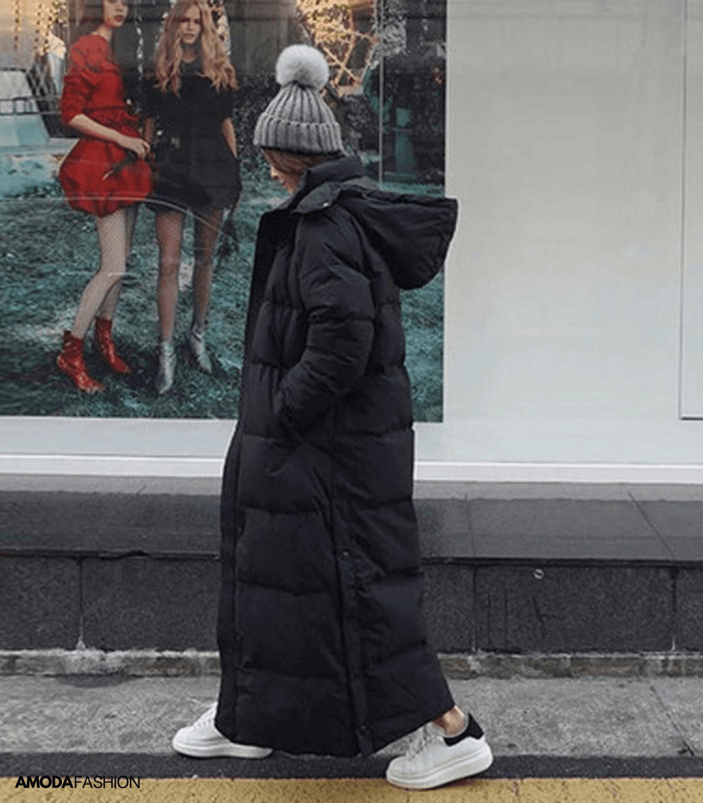 Abrigo parka de invierno oversize para mujer