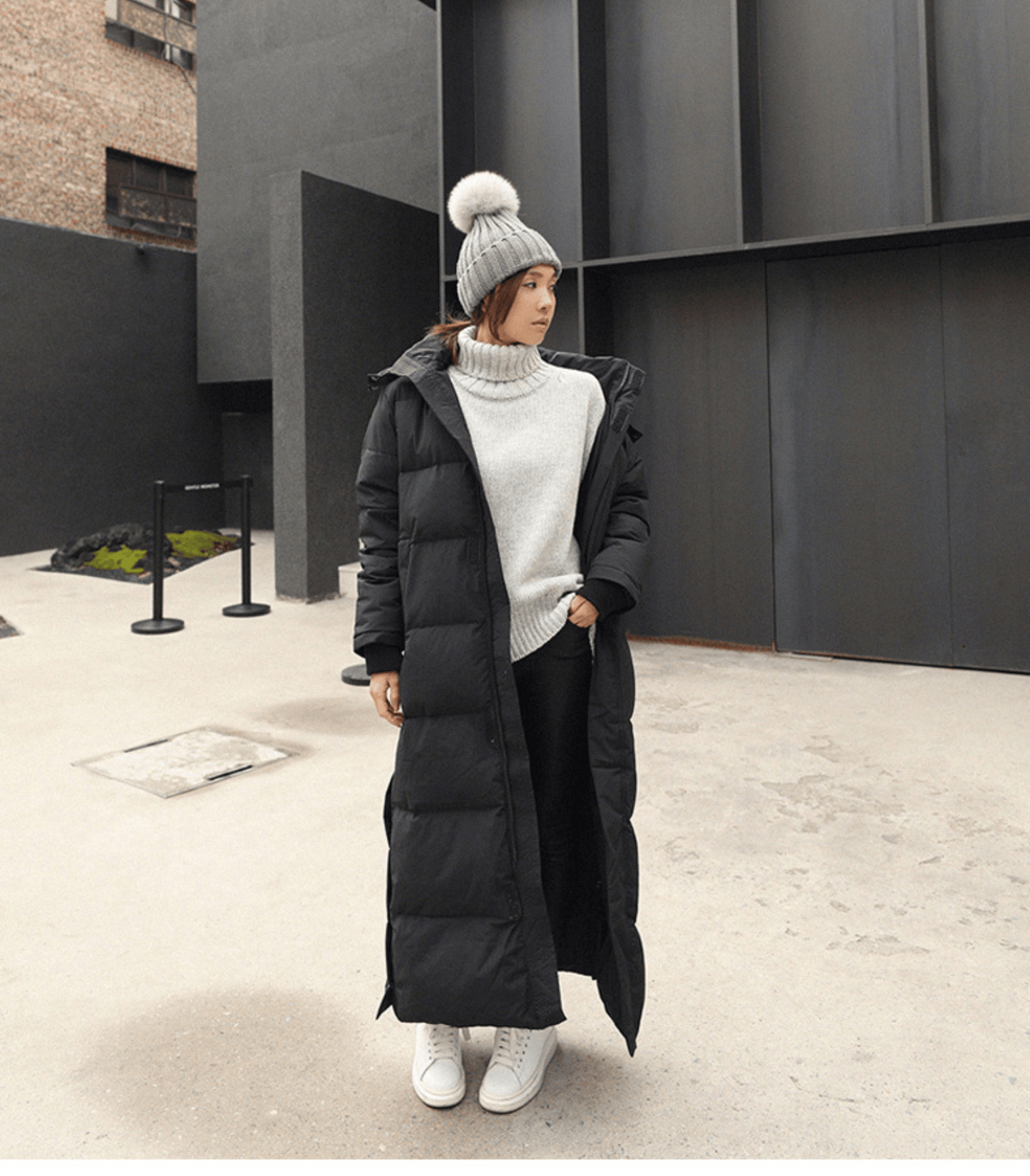 Abrigo parka de invierno oversize para mujer