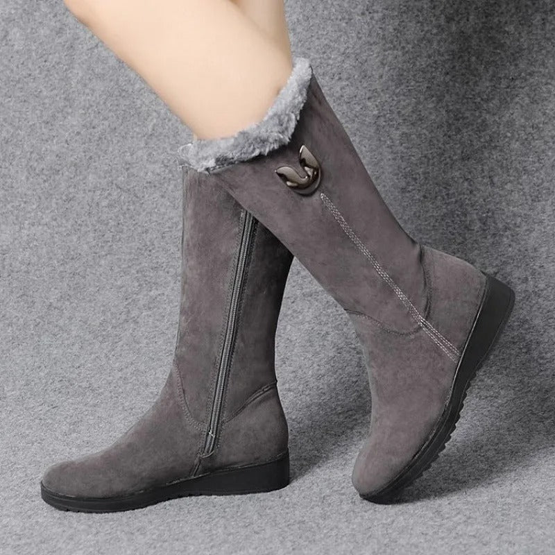 Botas altas de piel para mujer