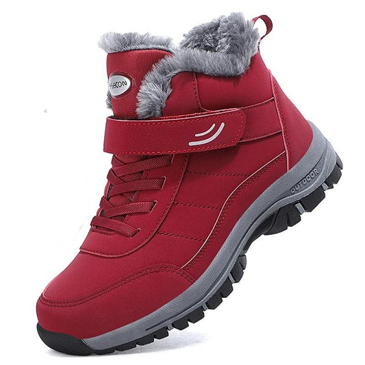 Botas de nieve ligeras de mujer con pelo