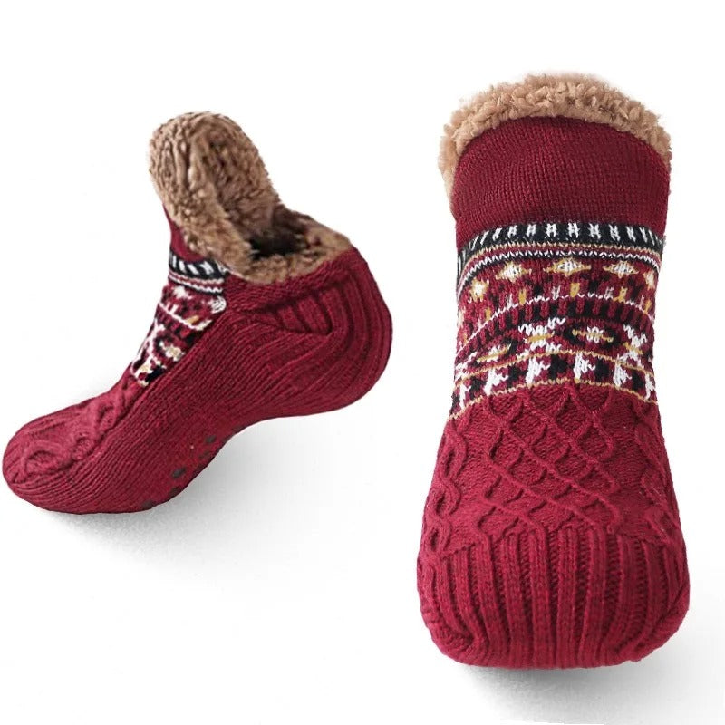 Calcetines de invierno antideslizantes para interior