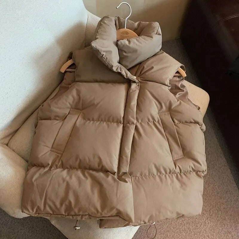 Chaqueta de plumón cálida para mujer