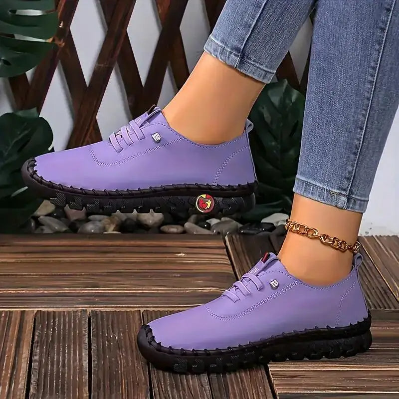 LISA- Zapatos de piel ligeros y antideslizantes para mujer