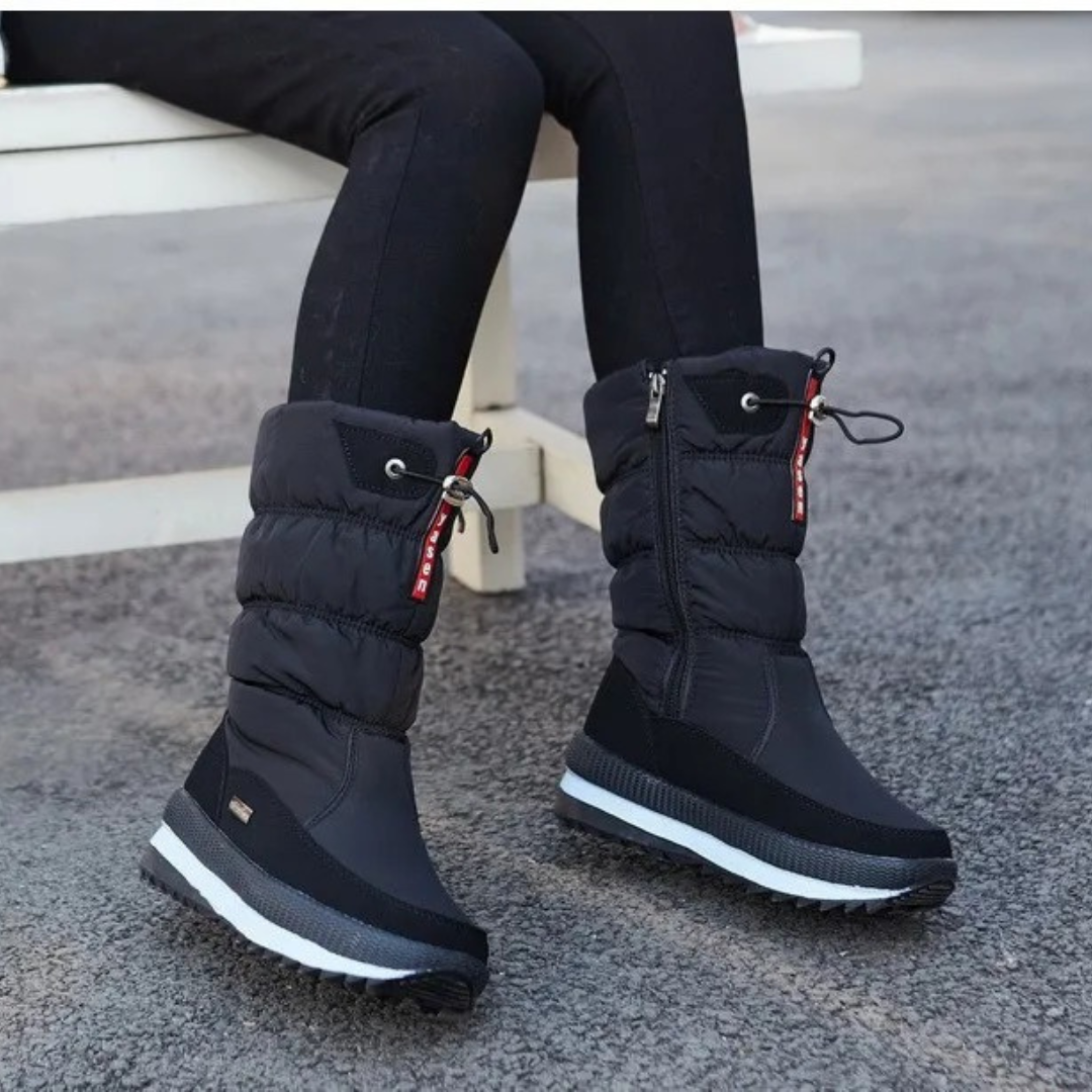 Botas de invierno gruesas y mullidas para mujer